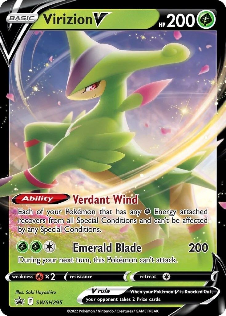 Virizion V (SWSH295) [Sword & Shield: Black Star Promos] | All Aboard Games