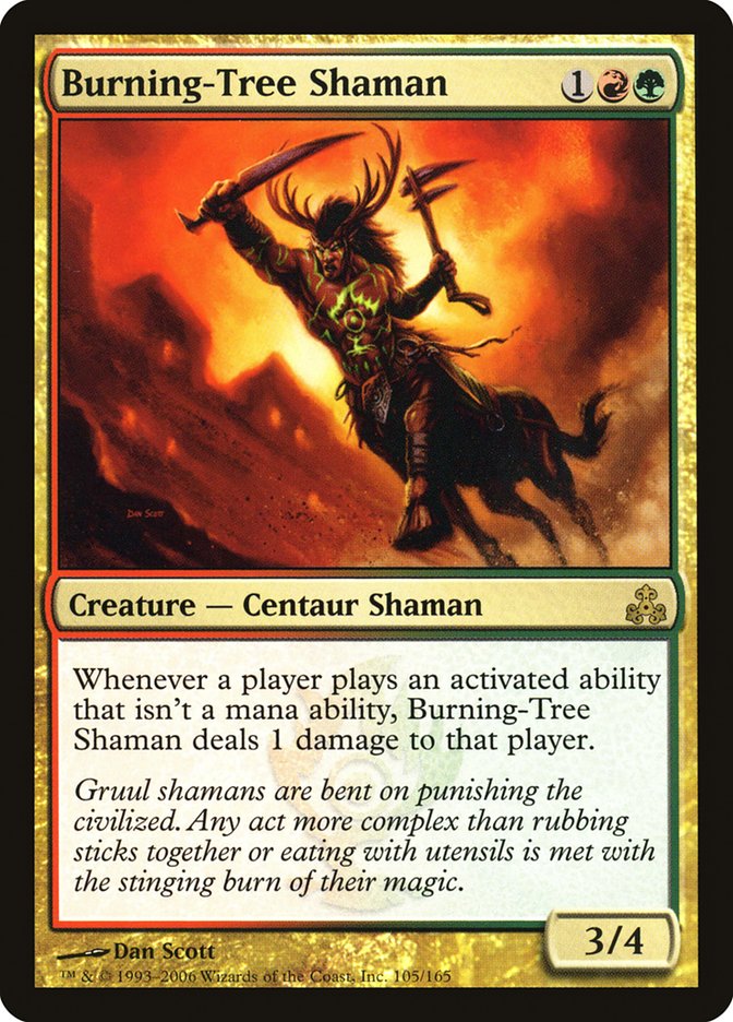 Burning-Tree Shaman [Guildpact] | All Aboard Games