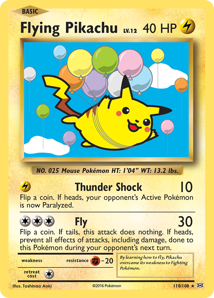 Flying Pikachu (110/108) [XY: Evolutions] | All Aboard Games