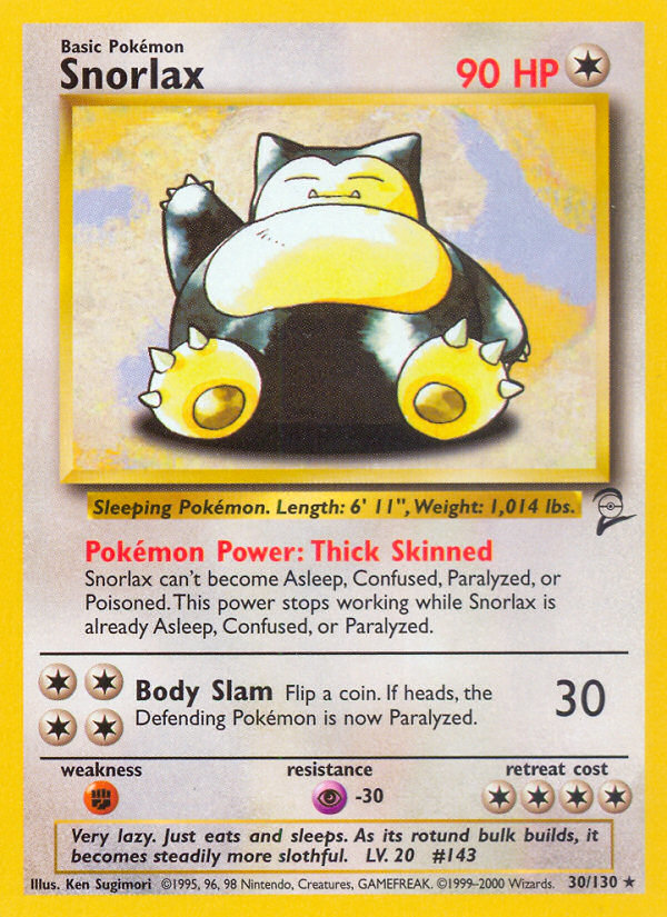 Snorlax (30/130) [Base Set 2] | All Aboard Games