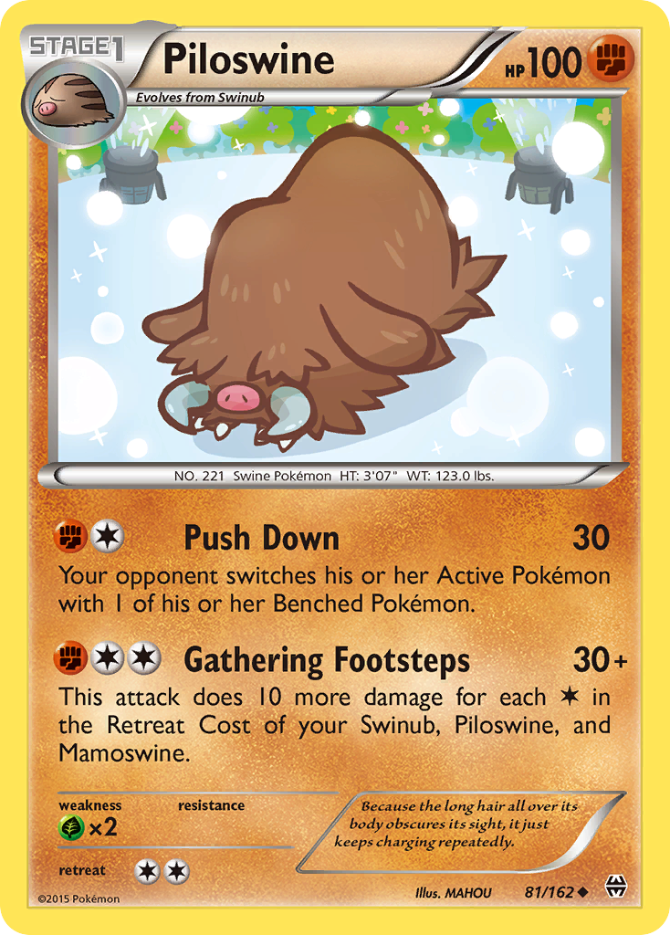 Piloswine (81/162) [XY: BREAKthrough] | All Aboard Games