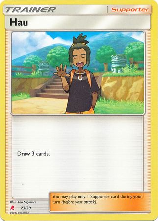 Hau (23/30) [Sun & Moon: Trainer Kit - Lycanroc] | All Aboard Games