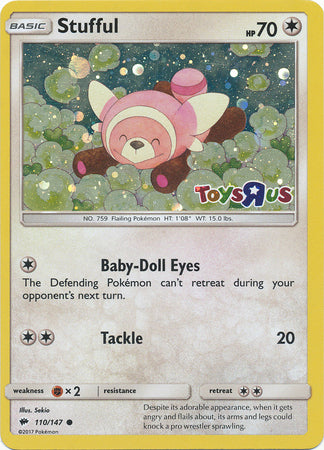 Stufful (110/147) (Toys R Us Promo) [Sun & Moon: Burning Shadows] | All Aboard Games