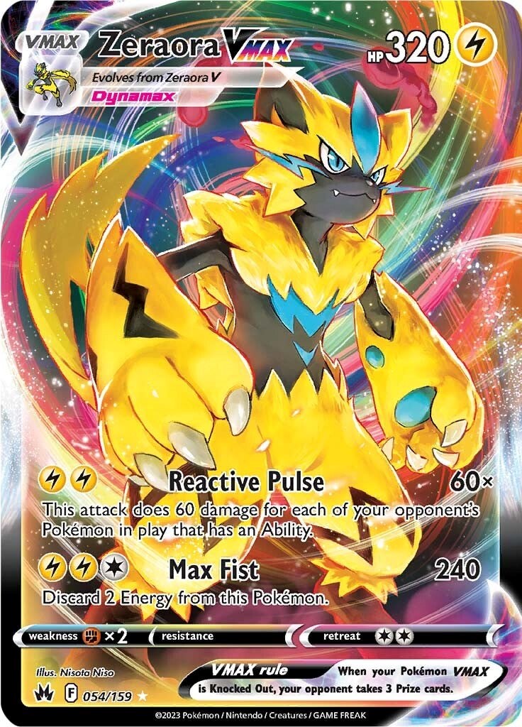 Zeraora VMAX (054/159) [Sword & Shield: Crown Zenith] | All Aboard Games