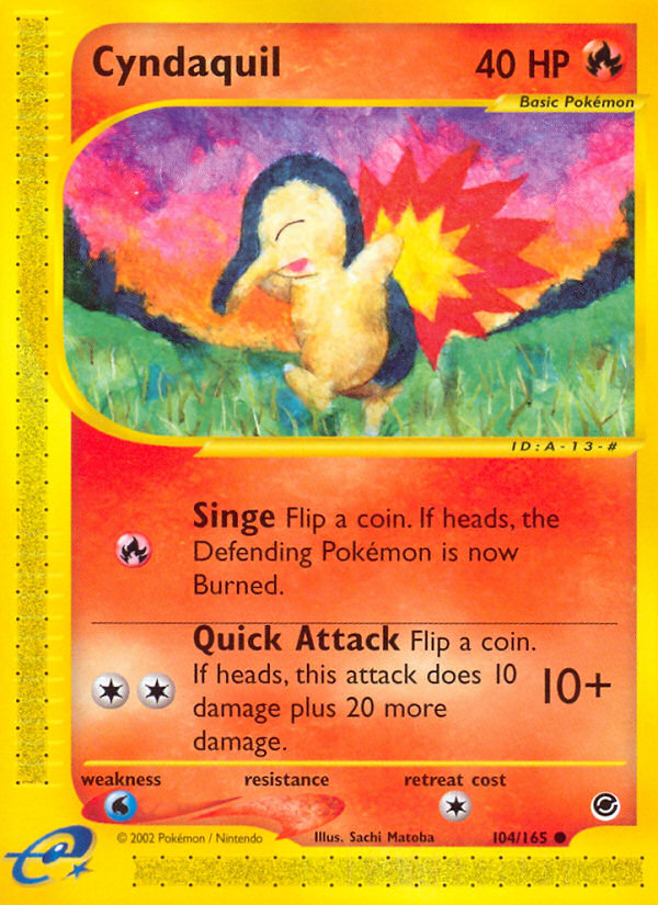 Cyndaquil (104/165) [Expedition: Base Set] | All Aboard Games