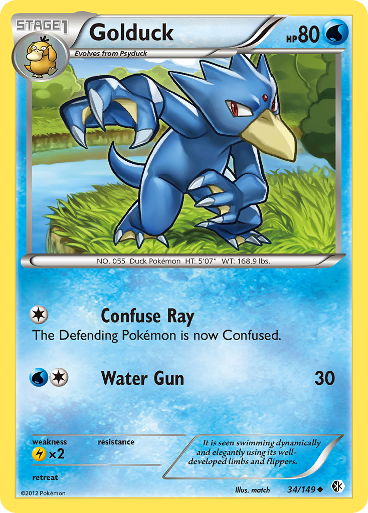 Golduck (34/149) [Black & White: Boundaries Crossed] | All Aboard Games