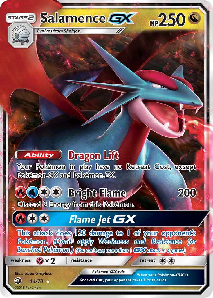 Salamence GX (44/70) [Sun & Moon: Dragon Majesty] | All Aboard Games