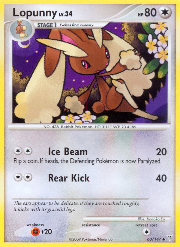 Lopunny (63/147) [Platinum: Supreme Victors] | All Aboard Games