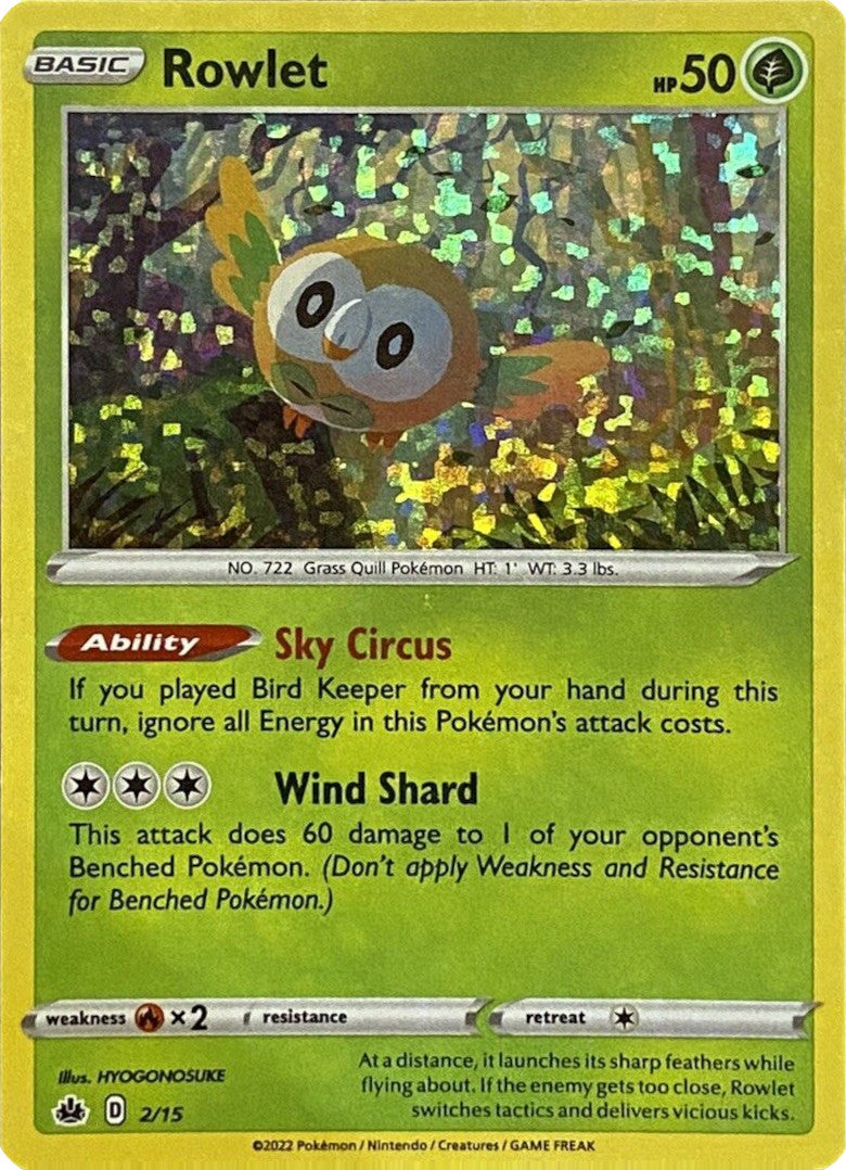 Rowlet (2/15) [McDonald's Promos: Match Battle] | All Aboard Games