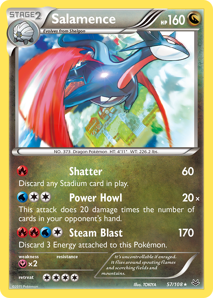 Salamence (57/108) [XY: Roaring Skies] | All Aboard Games