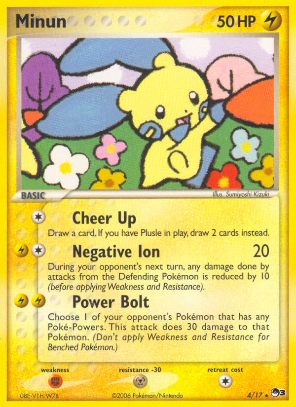 Minun (4/17) [POP Series 3] | All Aboard Games