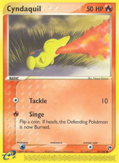 Cyndaquil (59/100) [EX: Sandstorm] | All Aboard Games