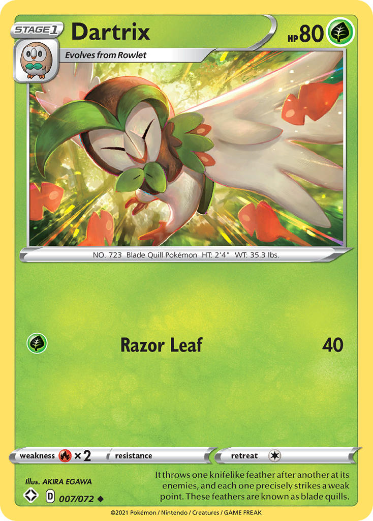 Dartrix (007/072) [Sword & Shield: Shining Fates] | All Aboard Games