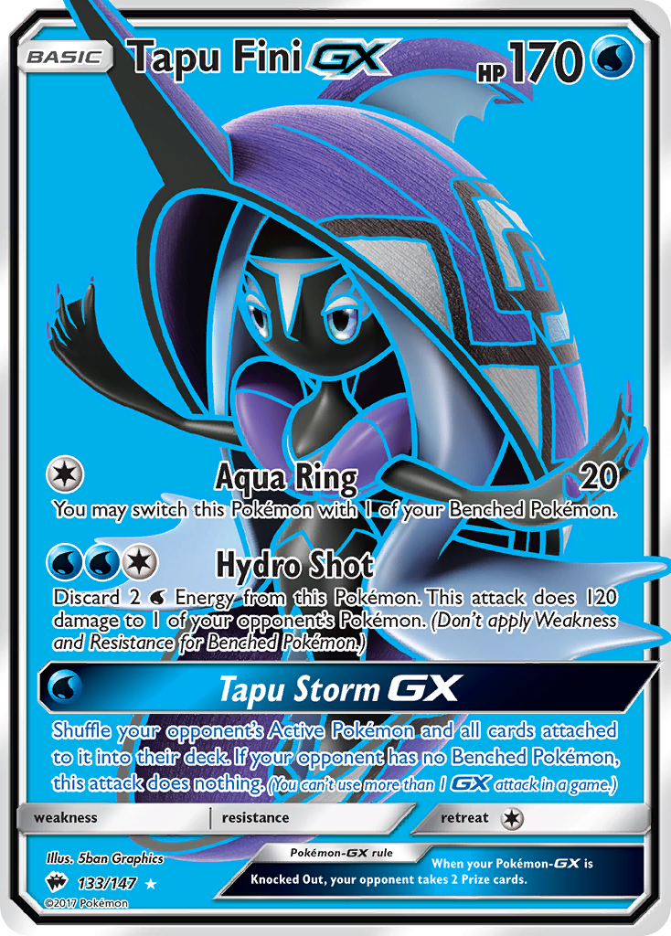 Tapu Fini GX (133/147) [Sun & Moon: Burning Shadows] | All Aboard Games