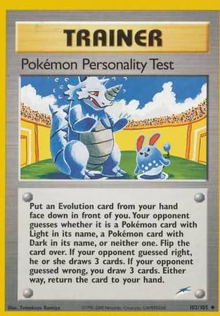 Pokemon Personality Test (102/105) [Neo Destiny Unlimited] | All Aboard Games