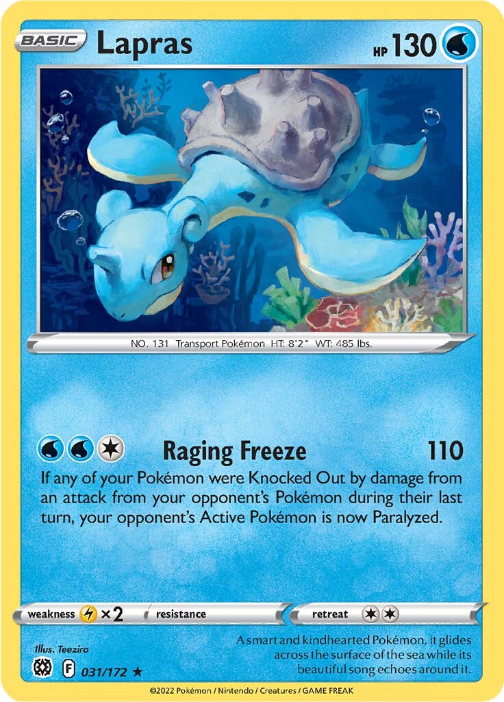 Lapras (031/172) [Sword & Shield: Brilliant Stars] | All Aboard Games