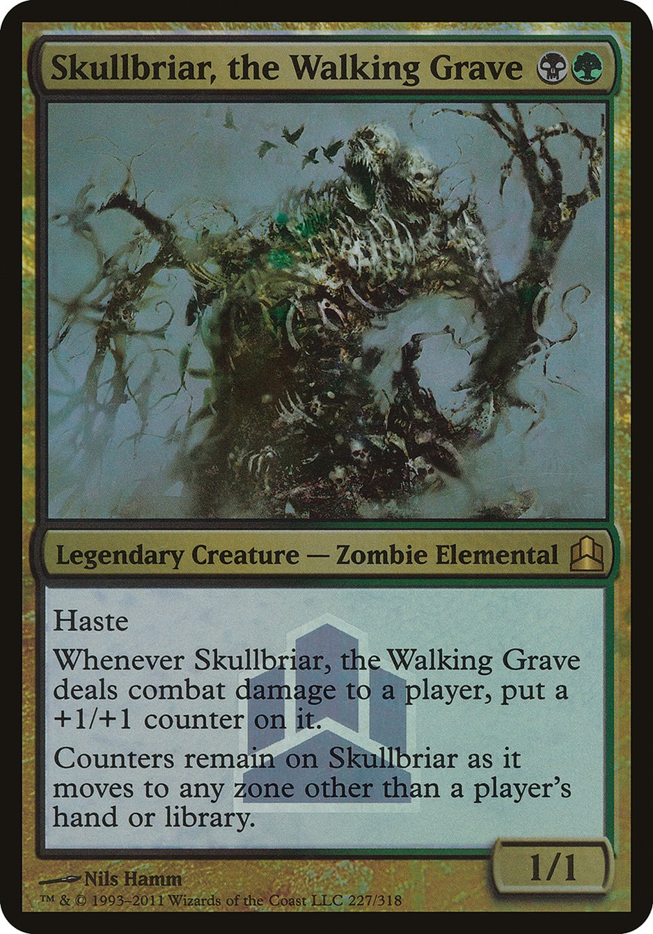 Skullbriar, the Walking Grave (Launch) (Oversized) [Commander 2011 Launch Party] | All Aboard Games