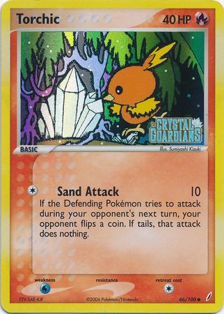 Torchic (66/100) (Stamped) [EX: Crystal Guardians] | All Aboard Games