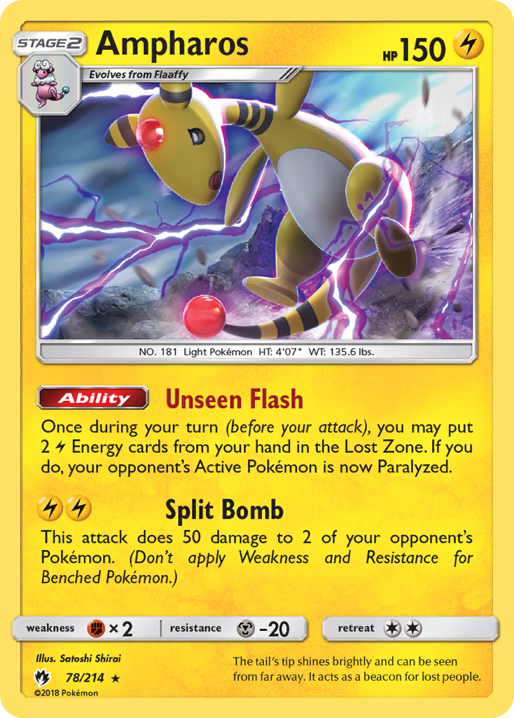 Ampharos (78/214) [Sun & Moon: Lost Thunder] | All Aboard Games