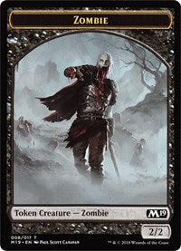 Zombie // Thopter Double-sided Token (Game Night) [Core Set 2019 Tokens] | All Aboard Games