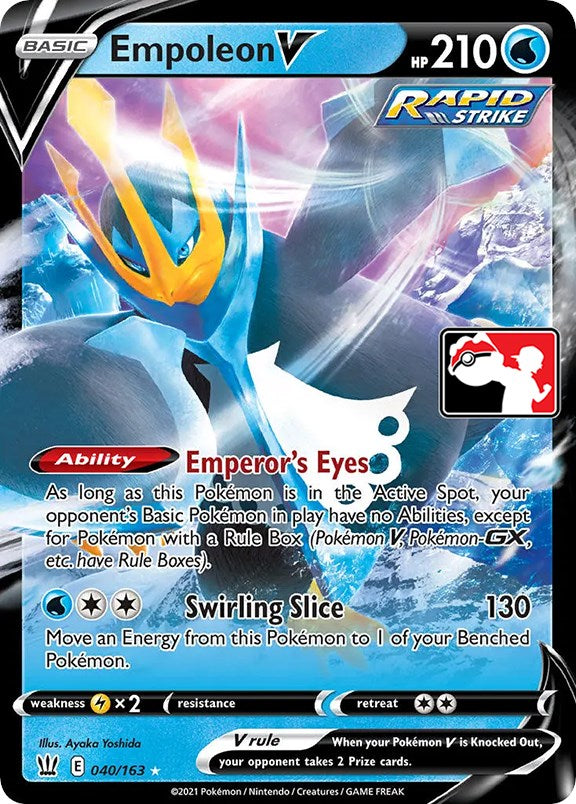 Empoleon V (040/163) [Prize Pack Series One] | All Aboard Games