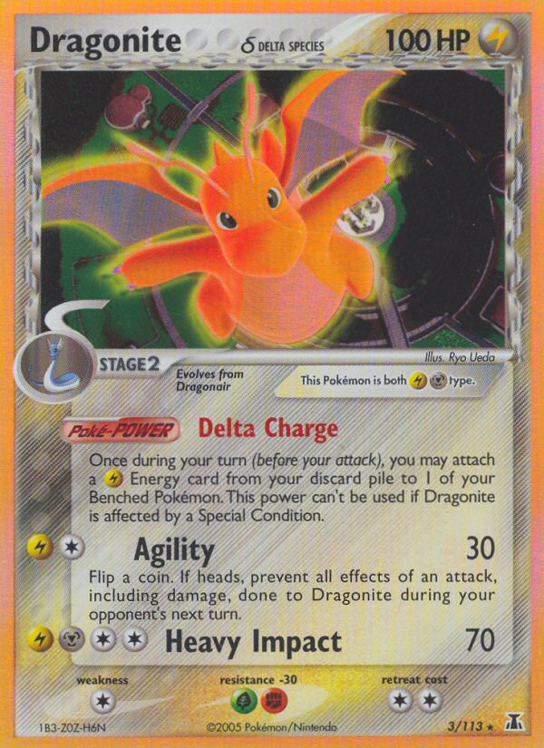 Dragonite (3/113) (Delta Species) [EX: Delta Species] | All Aboard Games