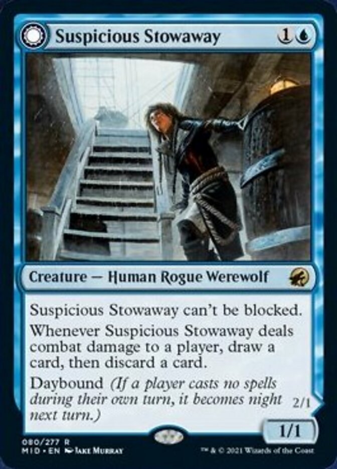 Suspicious Stowaway // Seafaring Werewolf [Innistrad: Midnight Hunt] | All Aboard Games