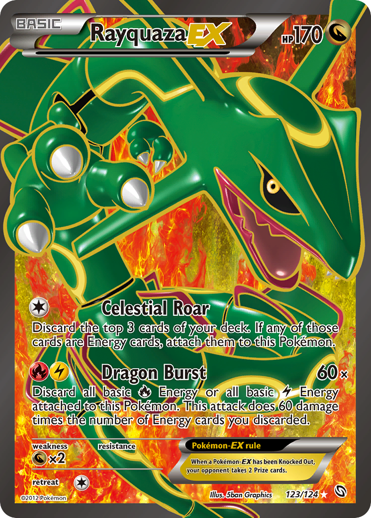 Rayquaza EX (123/124) [Black & White: Dragons Exalted] | All Aboard Games