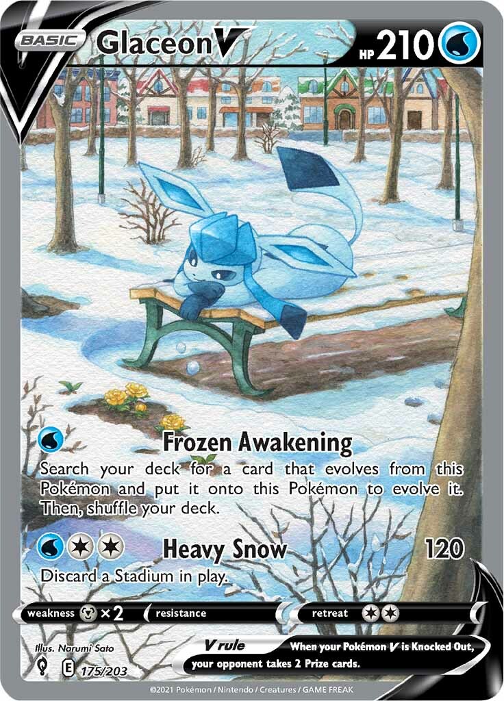 Glaceon V (175/203) [Sword & Shield: Evolving Skies] | All Aboard Games