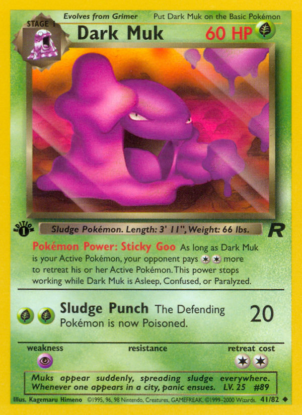 Dark Muk (41/82) [Team Rocket 1st Edition] | All Aboard Games