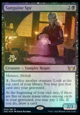 Sanguine Spy [Streets of New Capenna Prerelease Promos] | All Aboard Games