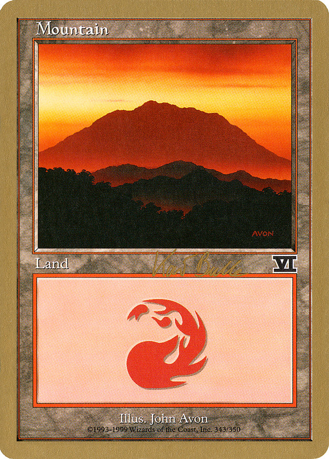 Mountain (kb343) (Kai Budde) [World Championship Decks 1999] | All Aboard Games