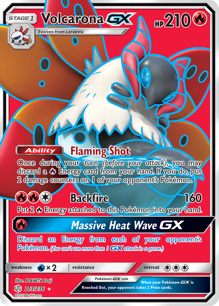 Volcarona GX (213/236) [Sun & Moon: Cosmic Eclipse] | All Aboard Games