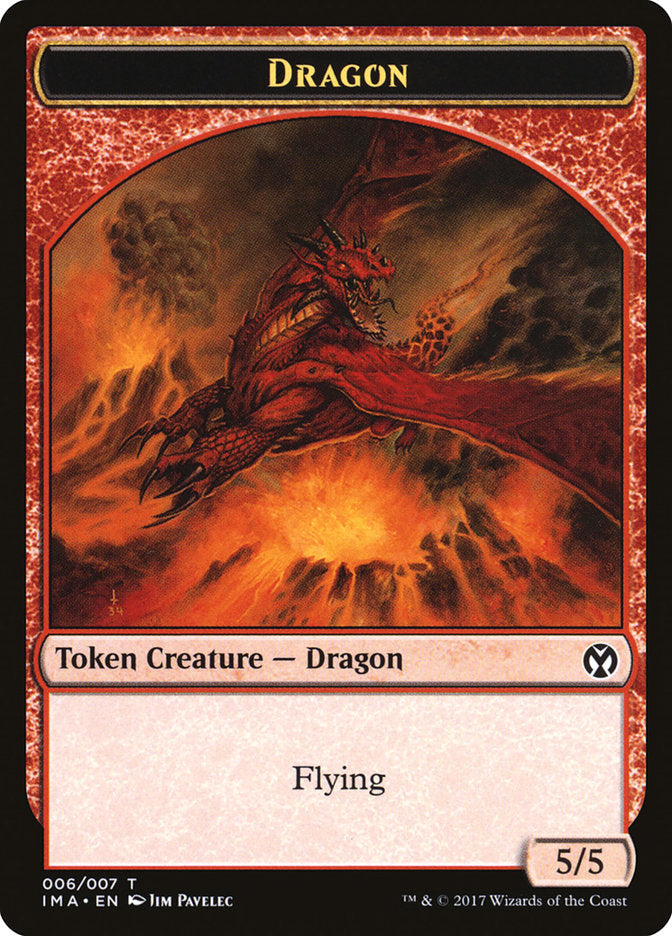 Dragon (006/007) [Iconic Masters Tokens] | All Aboard Games