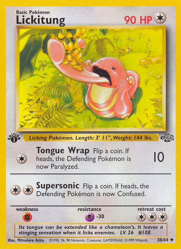 Lickitung (38/64) [Jungle 1st Edition] | All Aboard Games