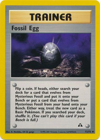 Fossil Egg (72/75) [Neo Discovery Unlimited] | All Aboard Games