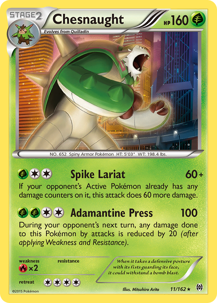 Chesnaught (11/162) [XY: BREAKthrough] | All Aboard Games