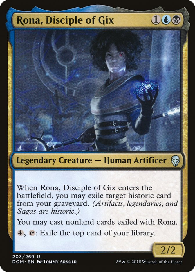 Rona, Disciple of Gix [Dominaria] | All Aboard Games