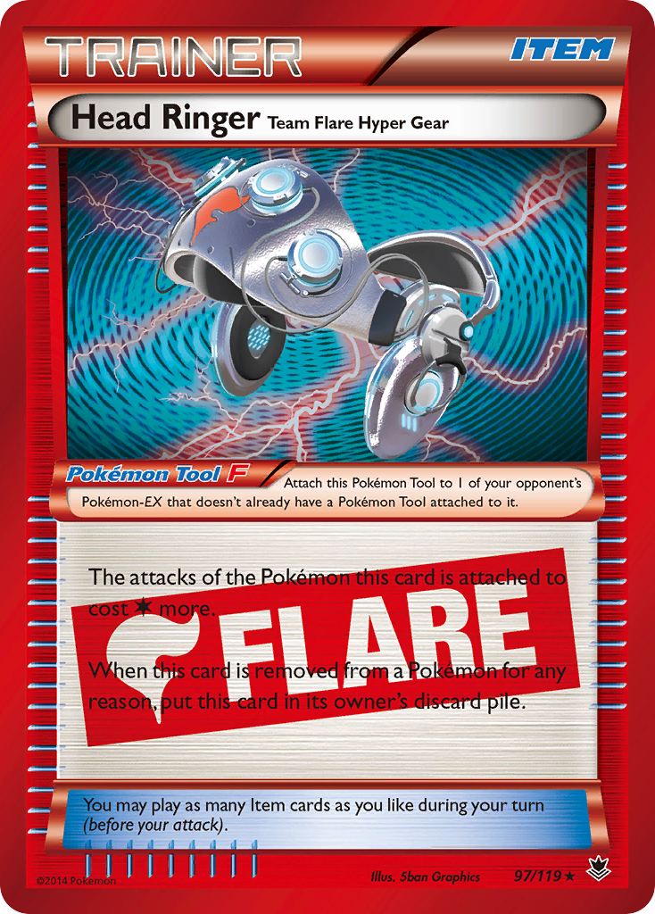 Head Ringer Team Flare Hyper Gear (97/119) [XY: Phantom Forces] | All Aboard Games