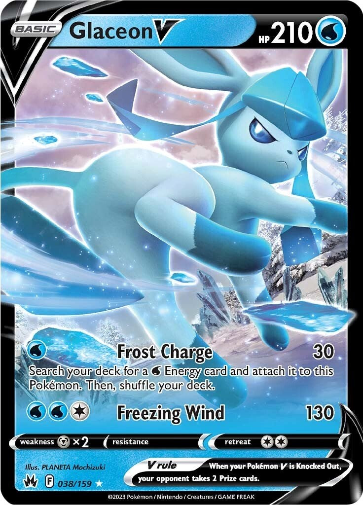 Glaceon V (038/159) [Sword & Shield: Crown Zenith] | All Aboard Games