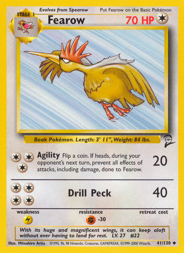 Fearow (41/130) [Base Set 2] | All Aboard Games