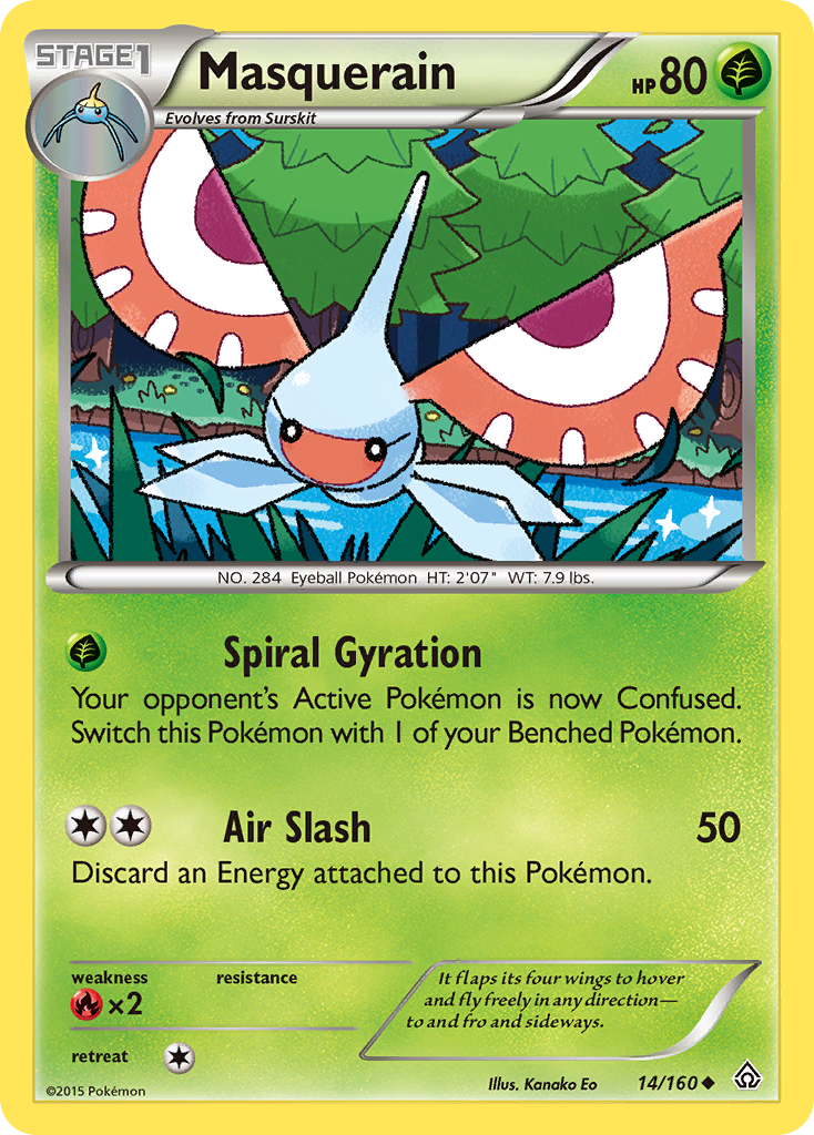 Masquerain (14/160) [XY: Primal Clash] | All Aboard Games