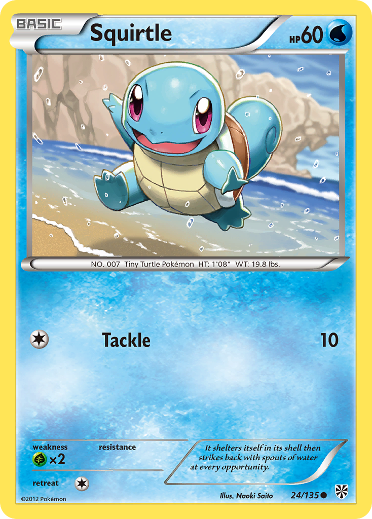 Squirtle (24/135) [Black & White: Plasma Storm] | All Aboard Games