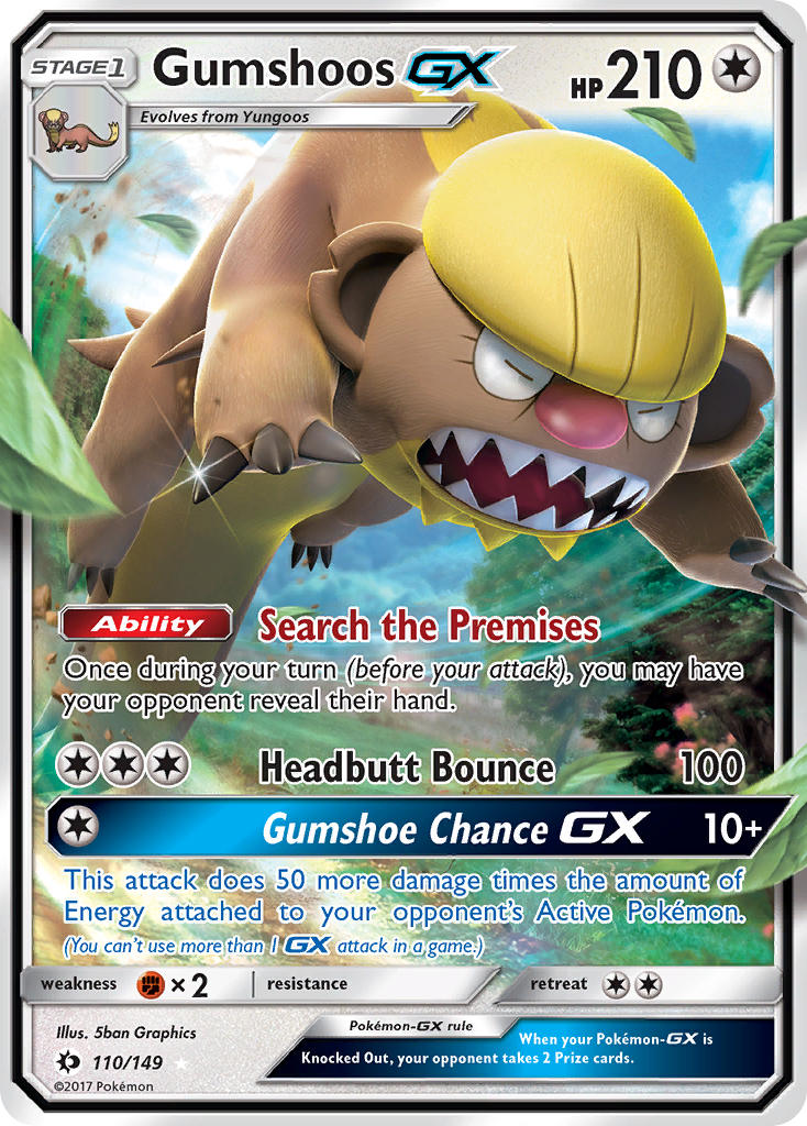 Gumshoos GX (110/149) [Sun & Moon: Base Set] | All Aboard Games