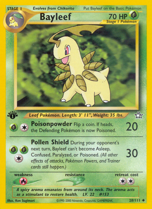 Bayleef (28/111) [Neo Genesis 1st Edition] | All Aboard Games