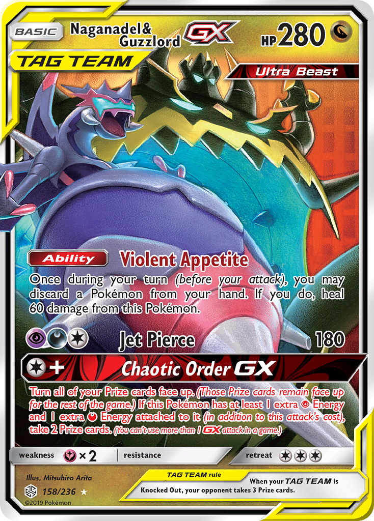 Naganadel & Guzzlord GX (158/236) [Sun & Moon: Cosmic Eclipse] | All Aboard Games