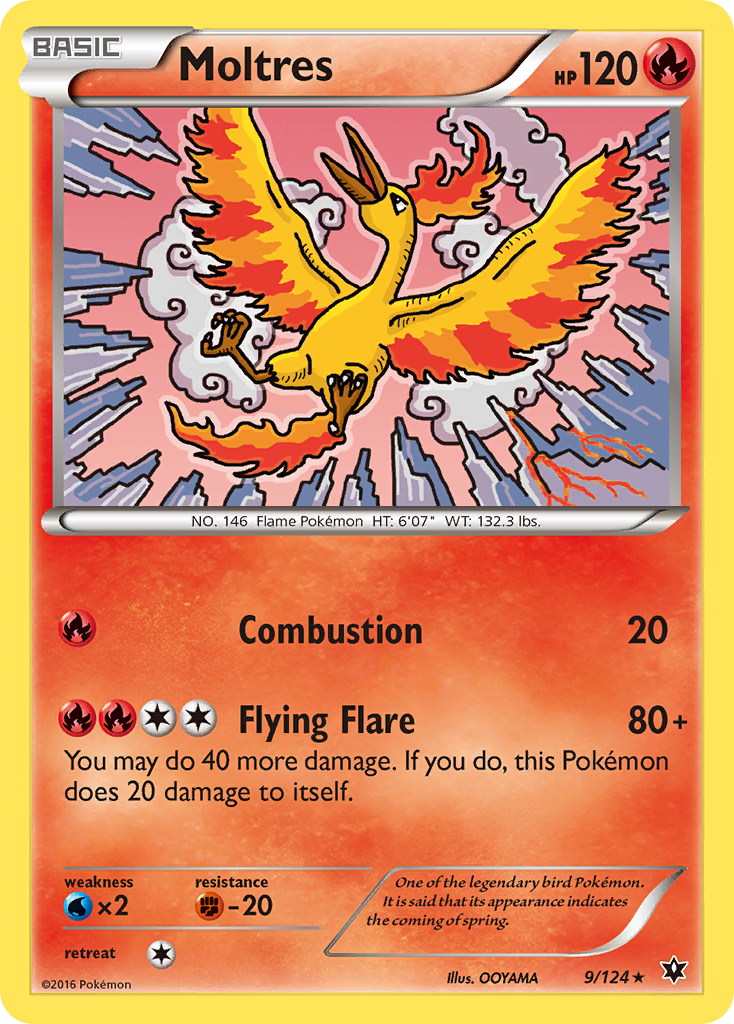 Moltres (9/124) [XY: Fates Collide] | All Aboard Games