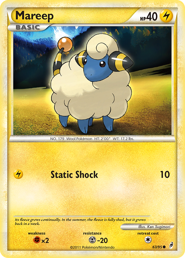 Mareep (63/95) [HeartGold & SoulSilver: Call of Legends] | All Aboard Games