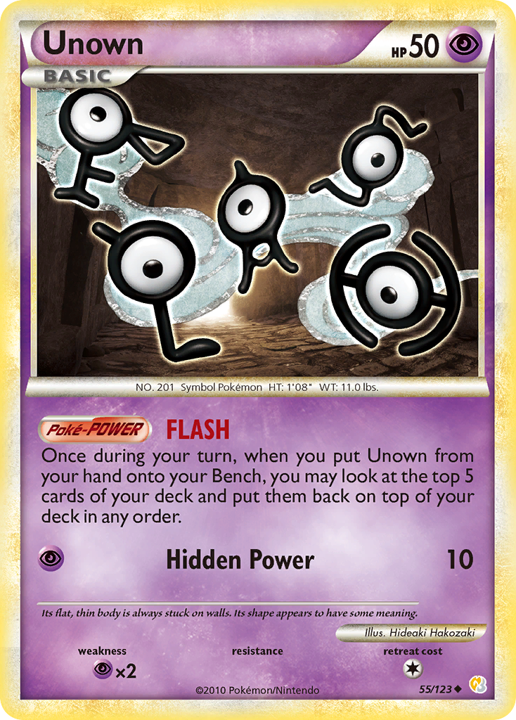 Unown (55/123) [HeartGold & SoulSilver: Base Set] | All Aboard Games