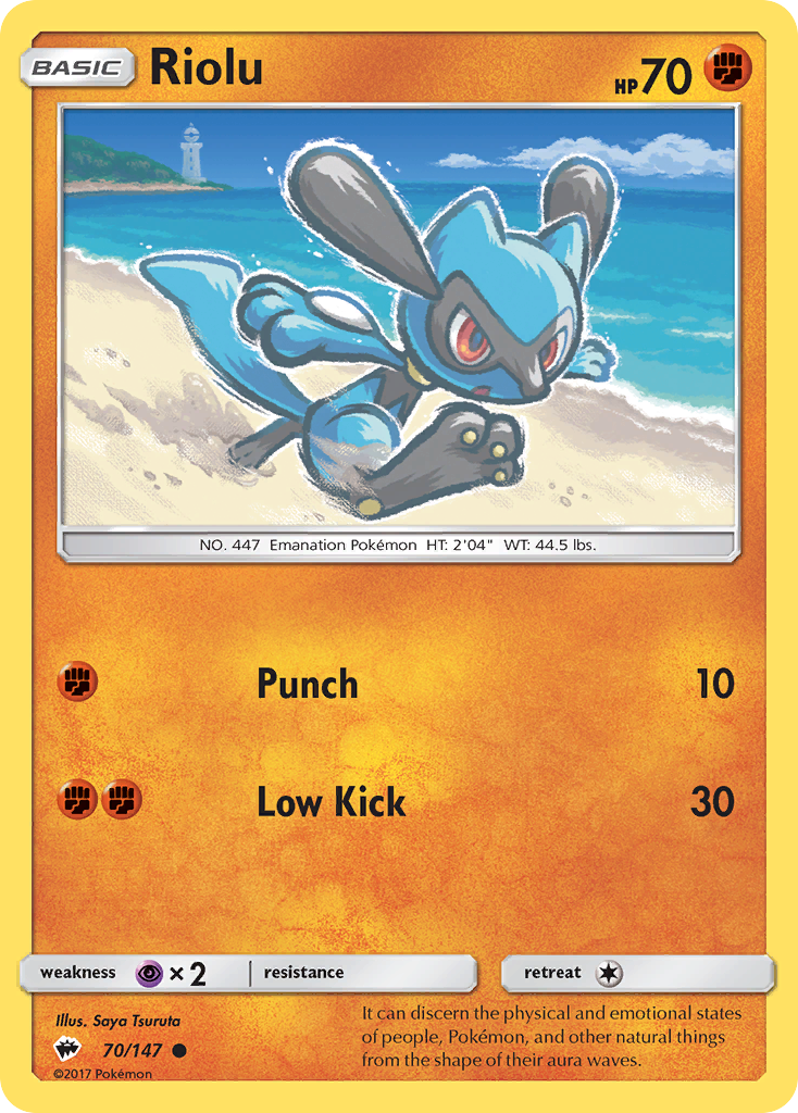 Riolu (70/147) [Sun & Moon: Burning Shadows] | All Aboard Games